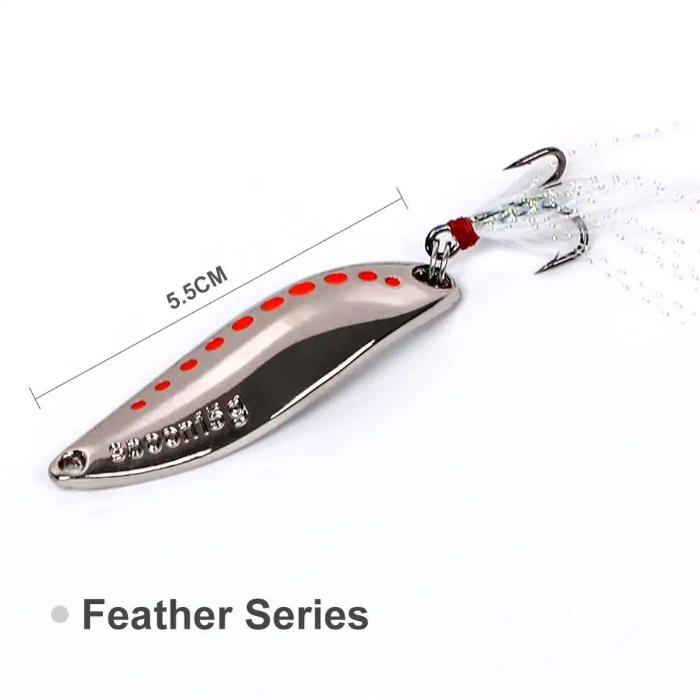 10g-20g Metal Spinner Spoon Lure for Pike Fishing