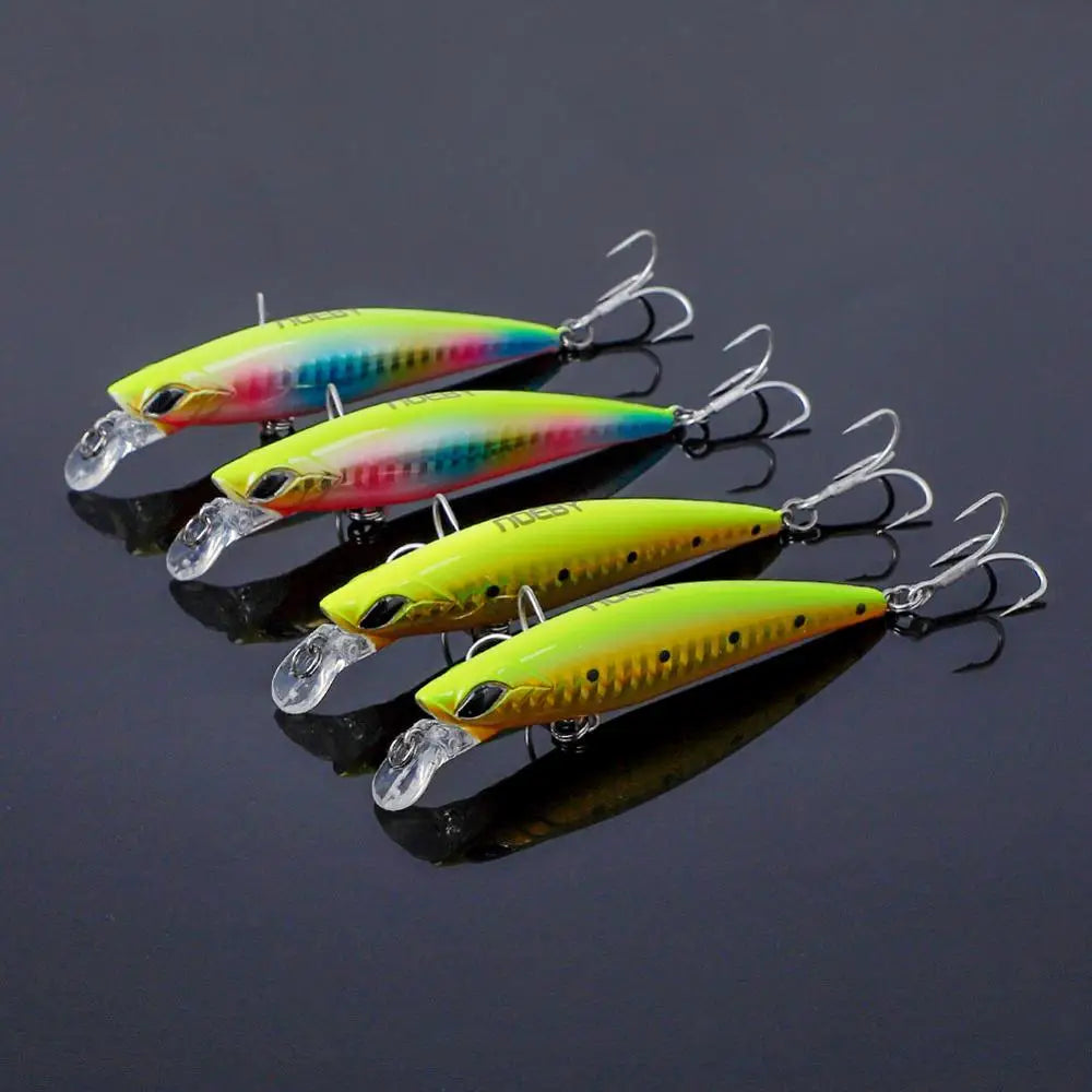 90mm 21g Sinking Minnow Set for Sea Bass Fishing
