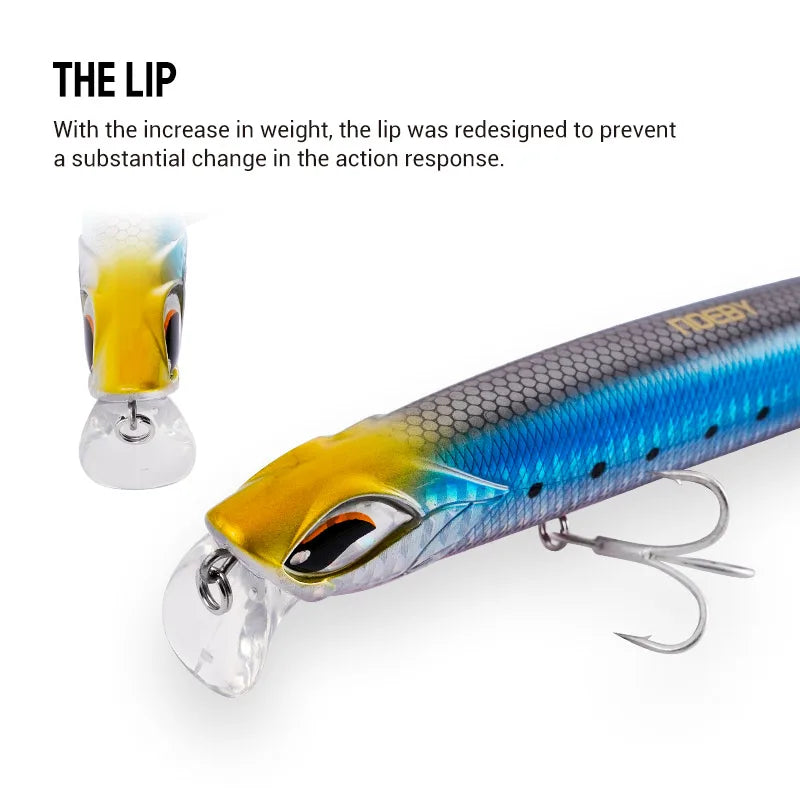 Diving Minnow Lure 177mm 44.5g for Surface Layer Jerkbait