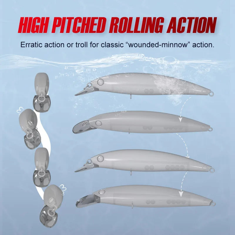 100mm 13.6g Floating Minnow Lure for Bass Fishing