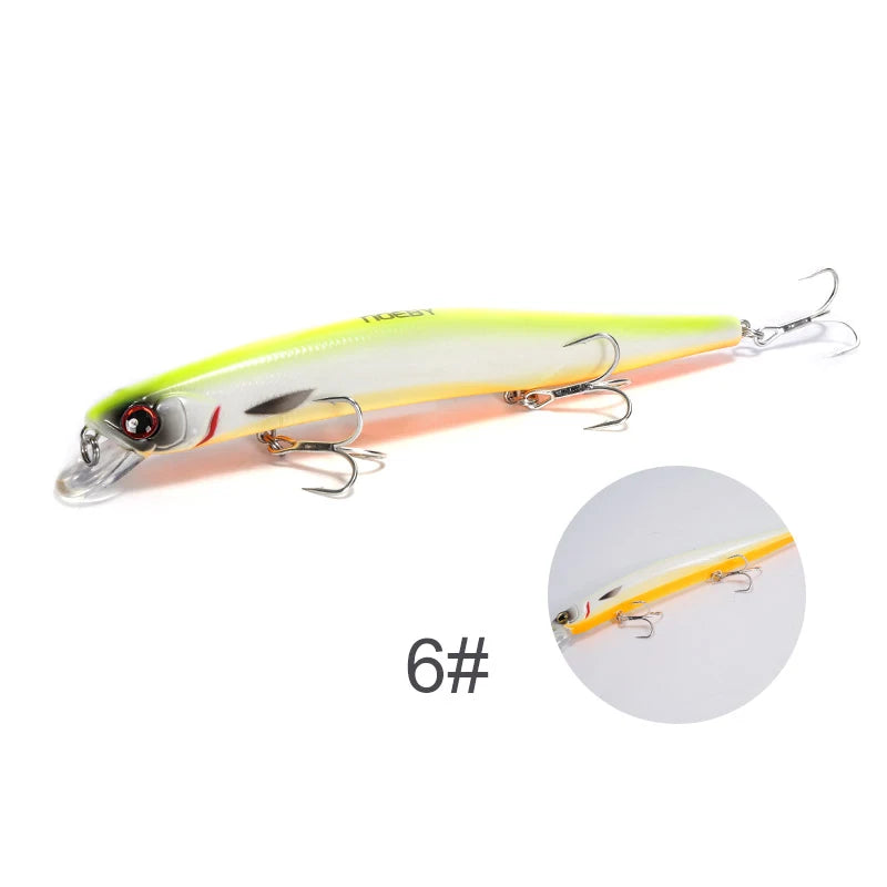 150mm 23g Slim Minnow Floating Wobbler for Seabass Fishing