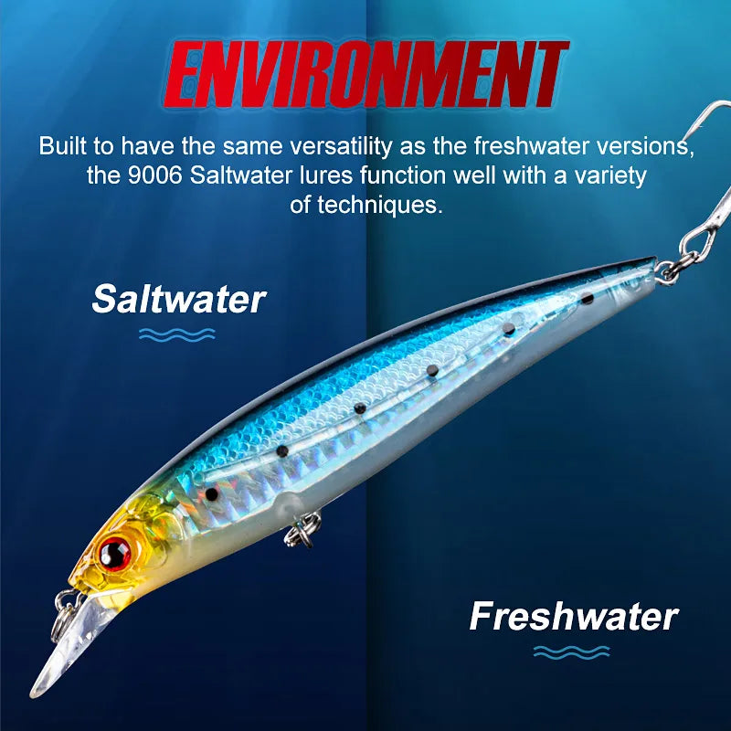 100mm 13.6g Floating Minnow Lure for Bass Fishing