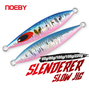 60g-220g Slender Slow Jigging Metal Jig for Deep Sea Fishing