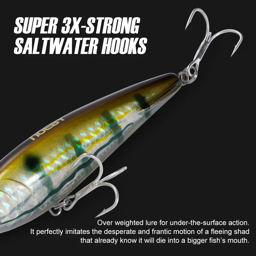 Sinking Pencil Stickbait 95mm 25g for Seabass and Pike