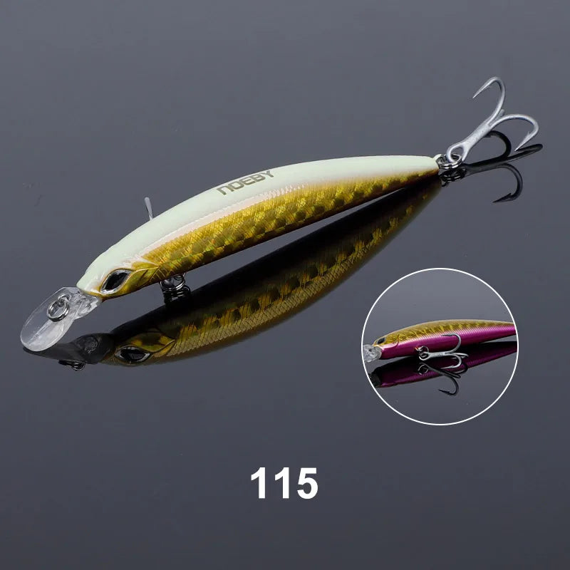 110S 19g, 110F 19g, 130F 23g Minnow Casting Wobblers Jerkbait for Saltwater Fishing