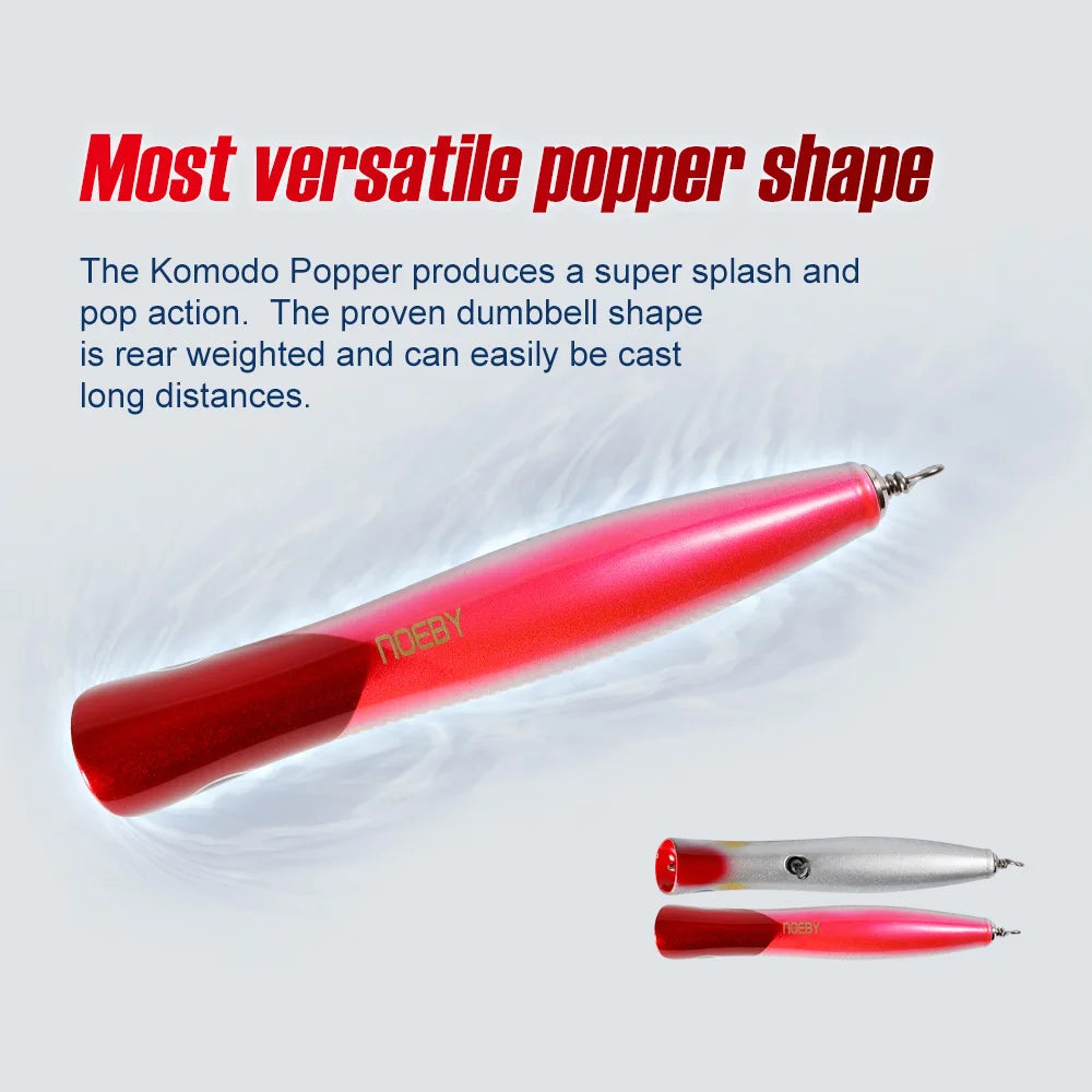 Heavy Duty Wooden Popper Lure 180mm for GT Trolling and Big Game Fishing