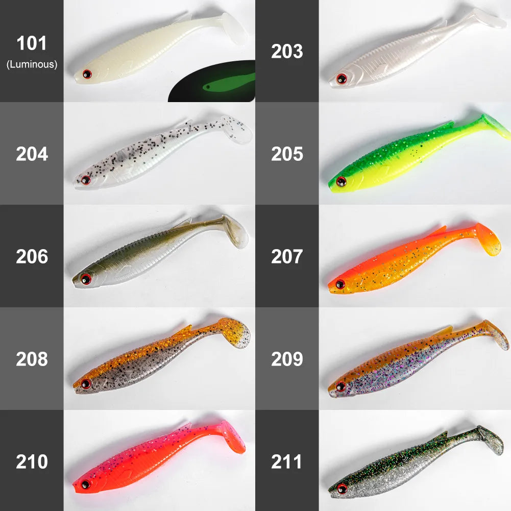 11.5cm 13.6g Shad Silicone Soft Lure Swimbait Wobbler for Pike and Perch Fishing