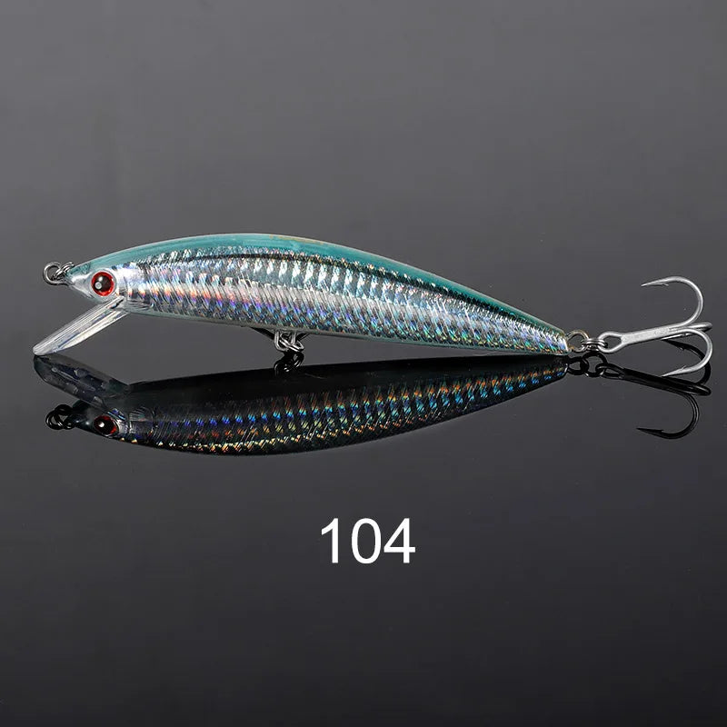120mm 42g Sinking Minnow Lure for Shore Casting and Boat Fishing