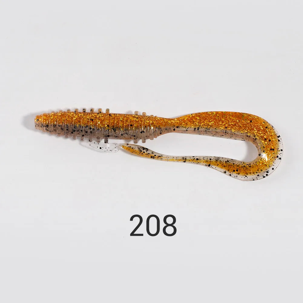 Soft Silicone Lures 6cm-14cm Special Tail Worm Swimbaits for Crap and Bass Fishing