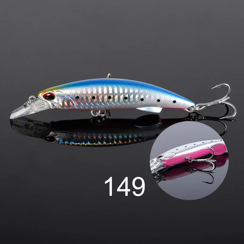 90mm 46g-110mm 60g Heavy Minnow Lure for Saltwater Fishing