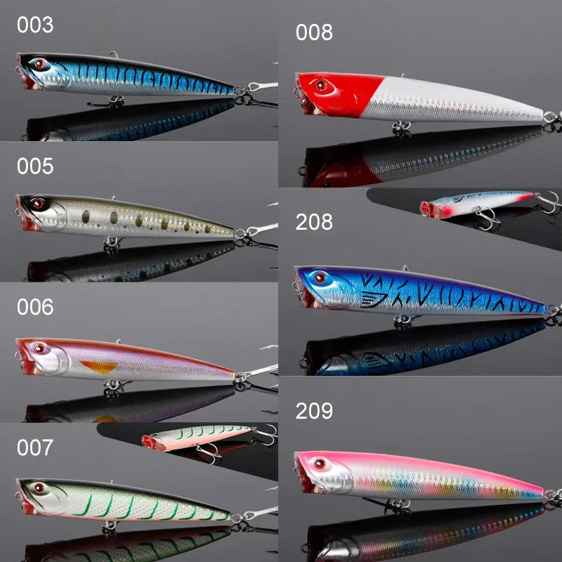 Topwater Popper Wobbler 140mm for Pike and Sea Bass Fishing