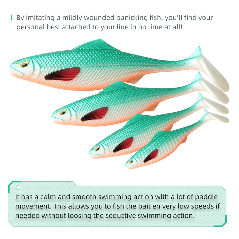 Pro Shad Swimbait 14cm 27g-22cm 104g for Pike Fishing