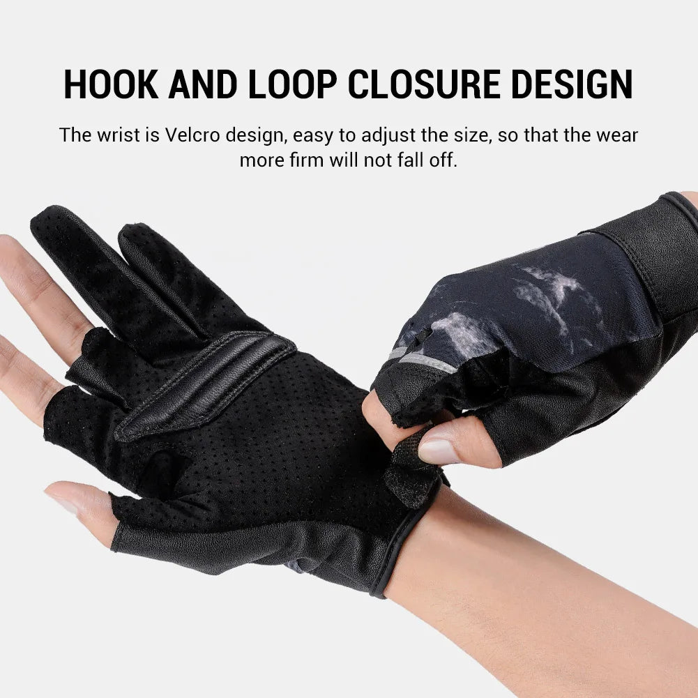 Quick-Release 3 Finger Cut Fishing Gloves