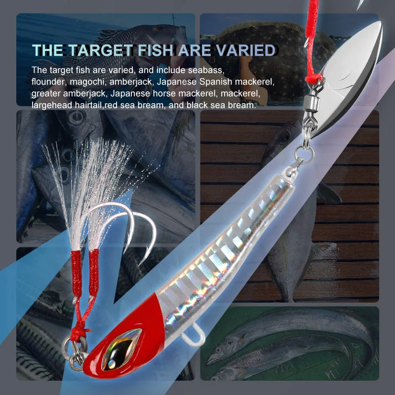 21g-60g Blade Jig Lure for Shore Casting and Sea Fishing