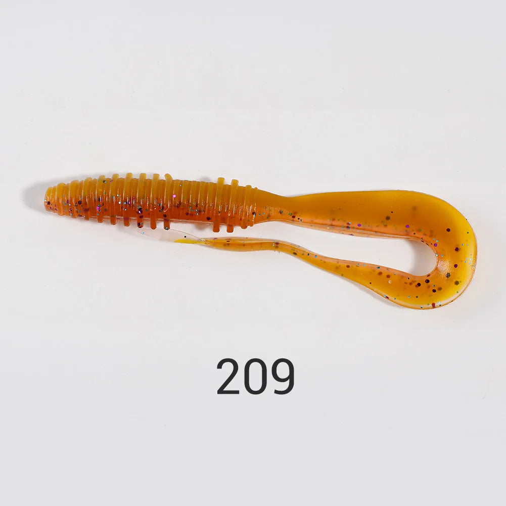 Soft Silicone Lures 6cm-14cm Special Tail Worm Swimbaits for Crap and Bass Fishing