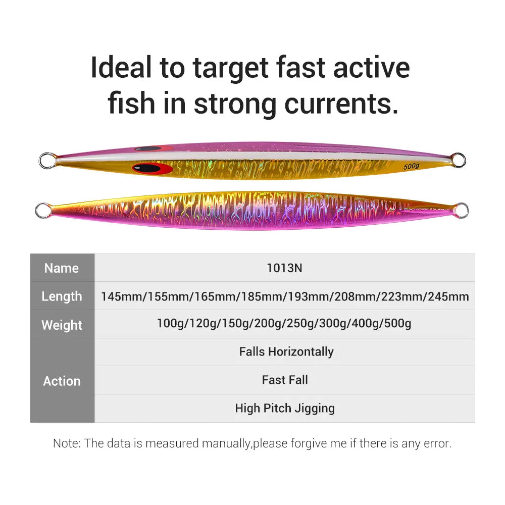 100g-200g Metal Jig for Sea Fishing with High Pitch and Darting Long Slide