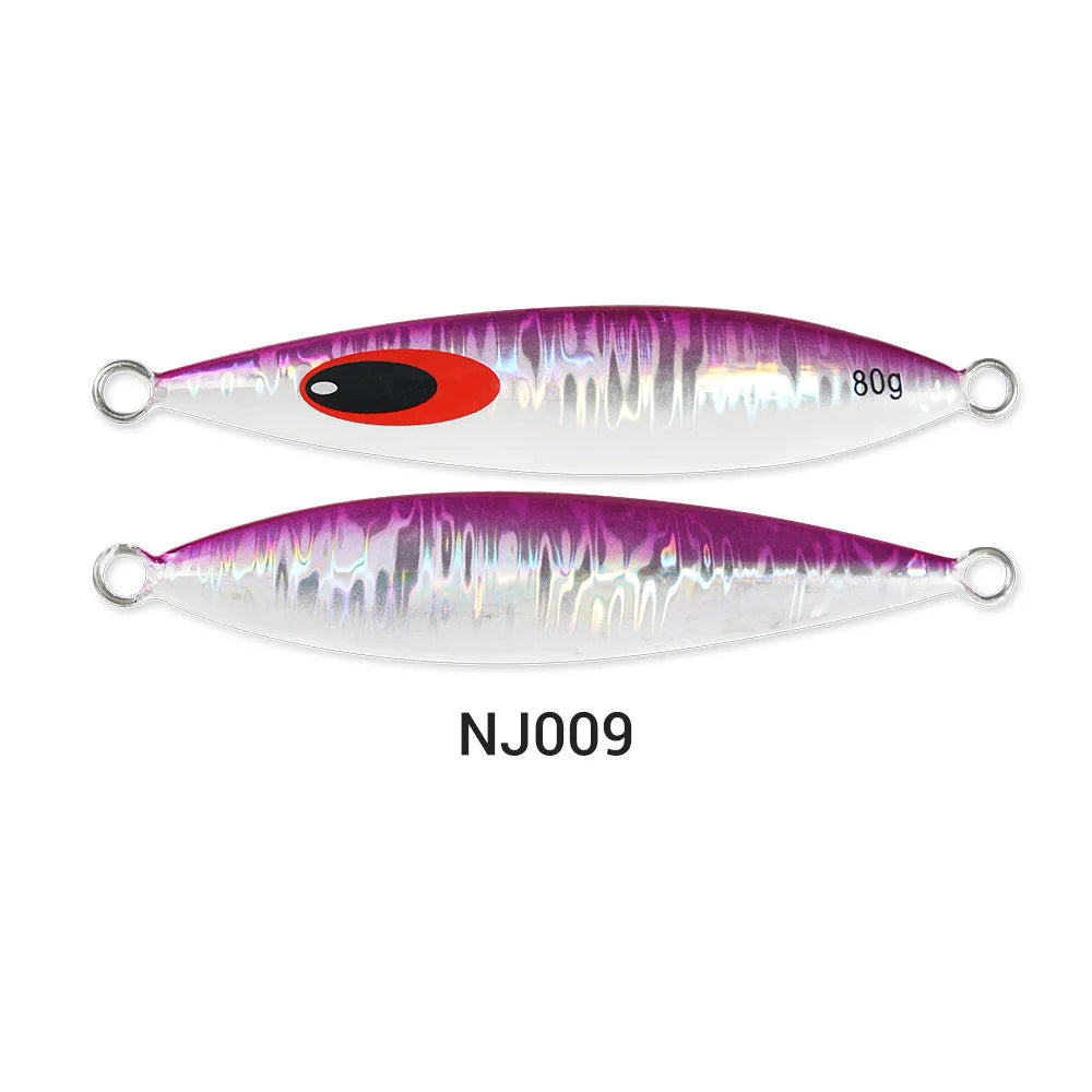 60g-220g Slender Slow Jigging Metal Jig for Deep Sea Fishing