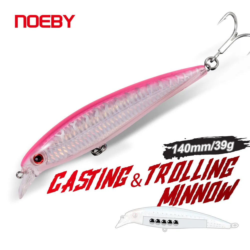 140mm 39g Floating Minnow for Trolling and Sea Fishing
