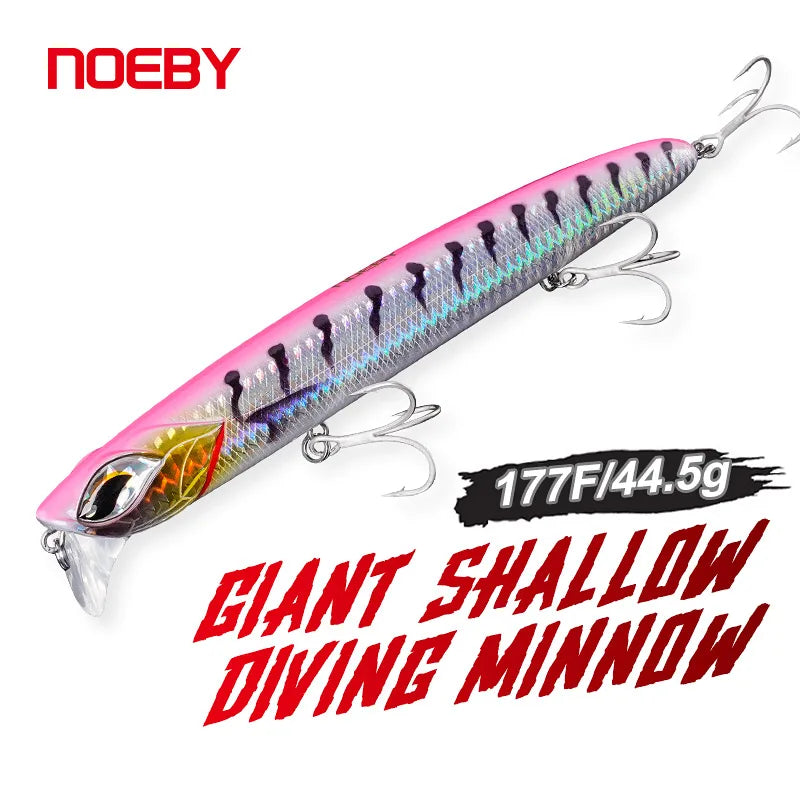 Diving Minnow Lure 177mm 44.5g for Surface Layer Jerkbait