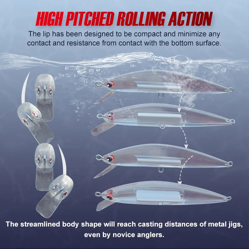 120mm 42g Sinking Minnow Lure for Shore Casting and Boat Fishing