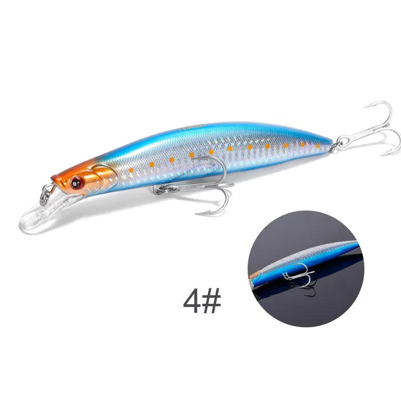 Suspending Minnow 135mm 30g for Long Casting Sea Fishing