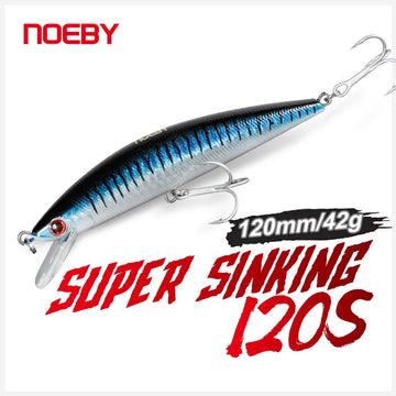 120mm 42g Sinking Minnow Lure for Shore Casting and Boat Fishing