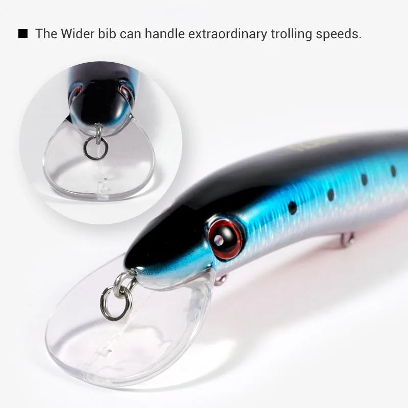 125mm 19g Floating Minnow Lure for Shallow Trolling