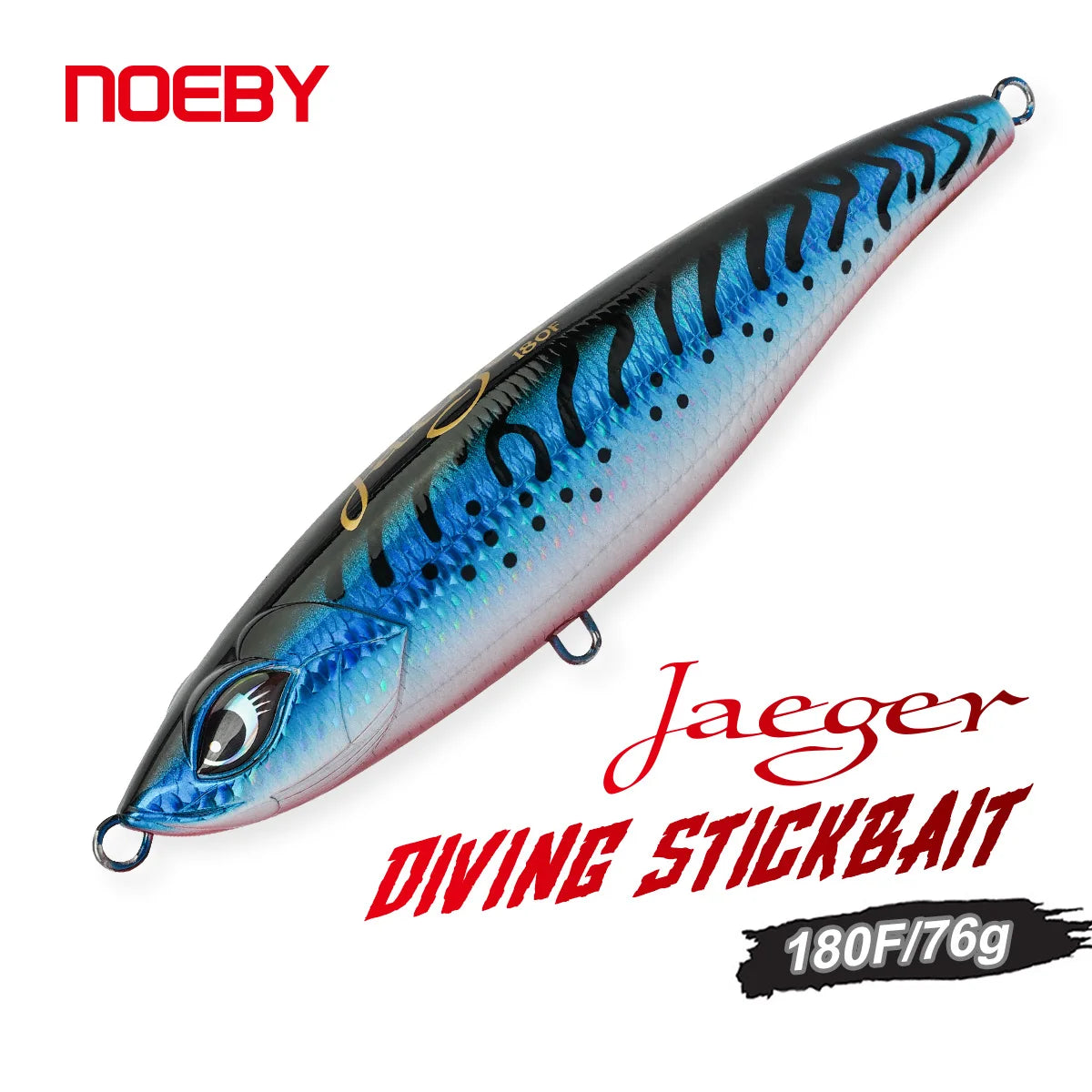 180mm 76g Jaeger Stickbait for Saltwater Big Game Fishing