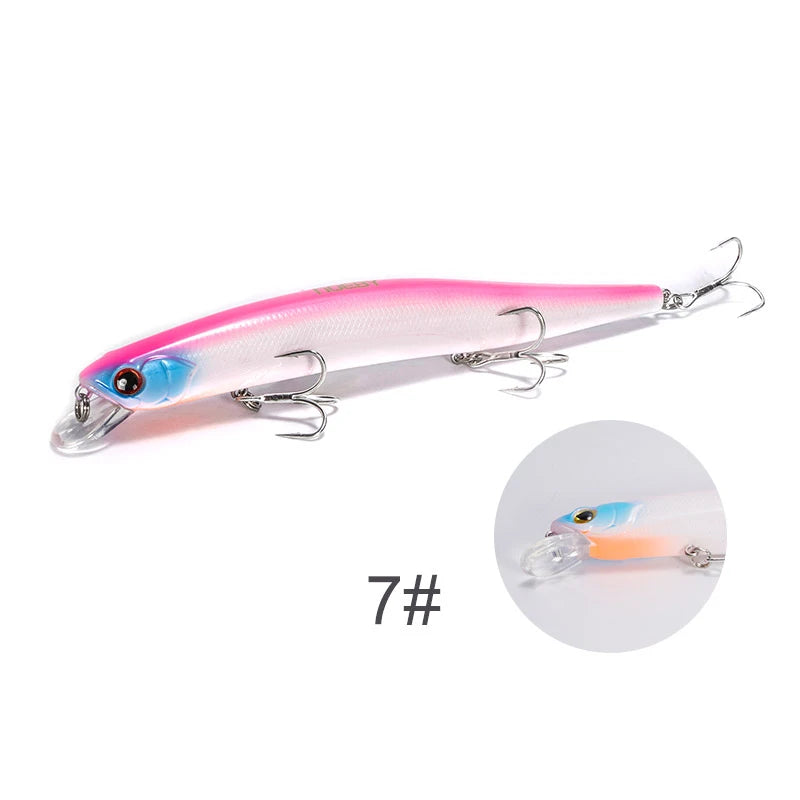 150mm 23g Slim Minnow Floating Wobbler for Seabass Fishing