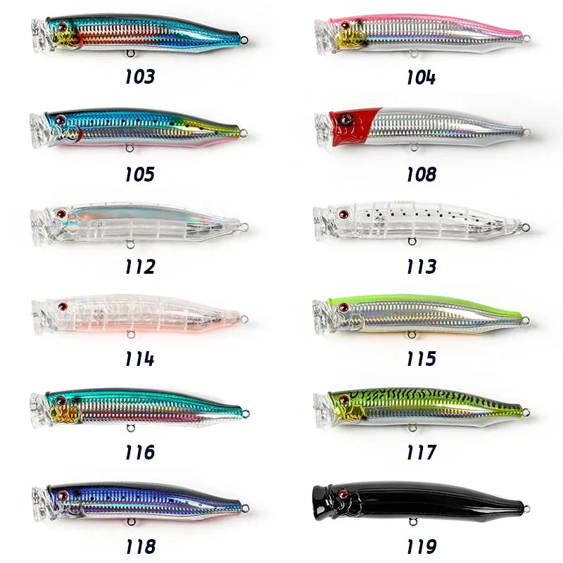 175mm 73g Topwater Popper for Tuna and Amberjack Fishing