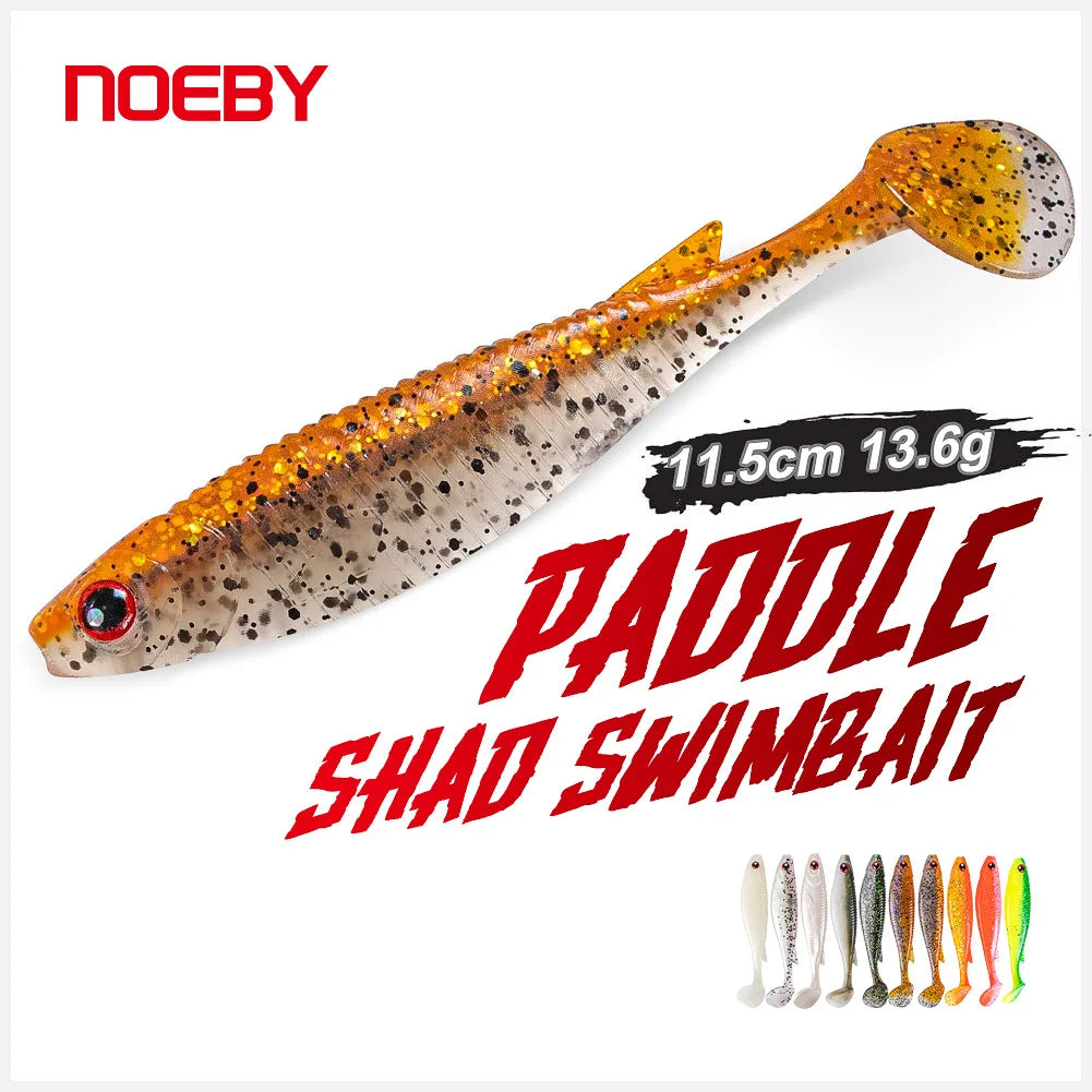 11.5cm 13.6g Shad Silicone Soft Lure Swimbait Wobbler for Pike and Perch Fishing