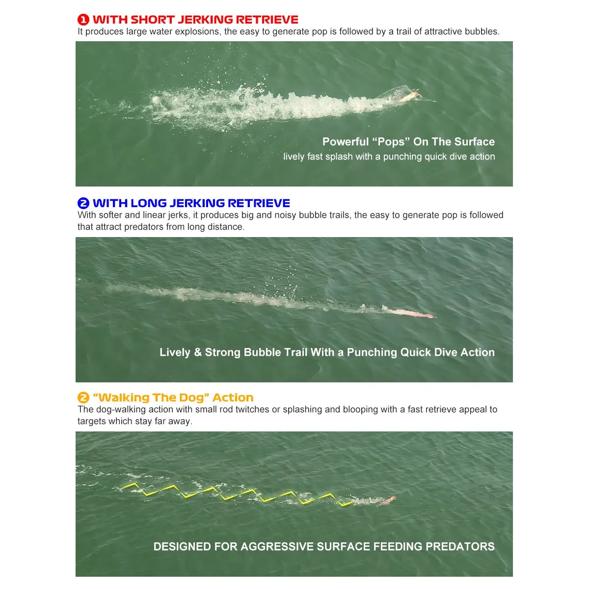 165mm 68g Topwater Popper for Big Game Tuna Fishing