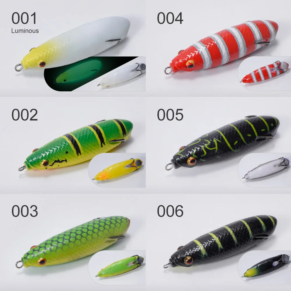 9cm 14g Hollow Body Frog Lure for Bass Fishing