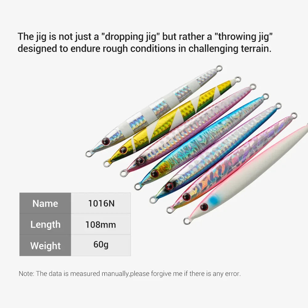 60g Metal Jig for Shore Jigging and Long Casting