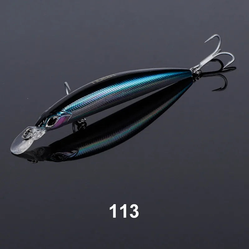 110S 19g, 110F 19g, 130F 23g Minnow Casting Wobblers Jerkbait for Saltwater Fishing