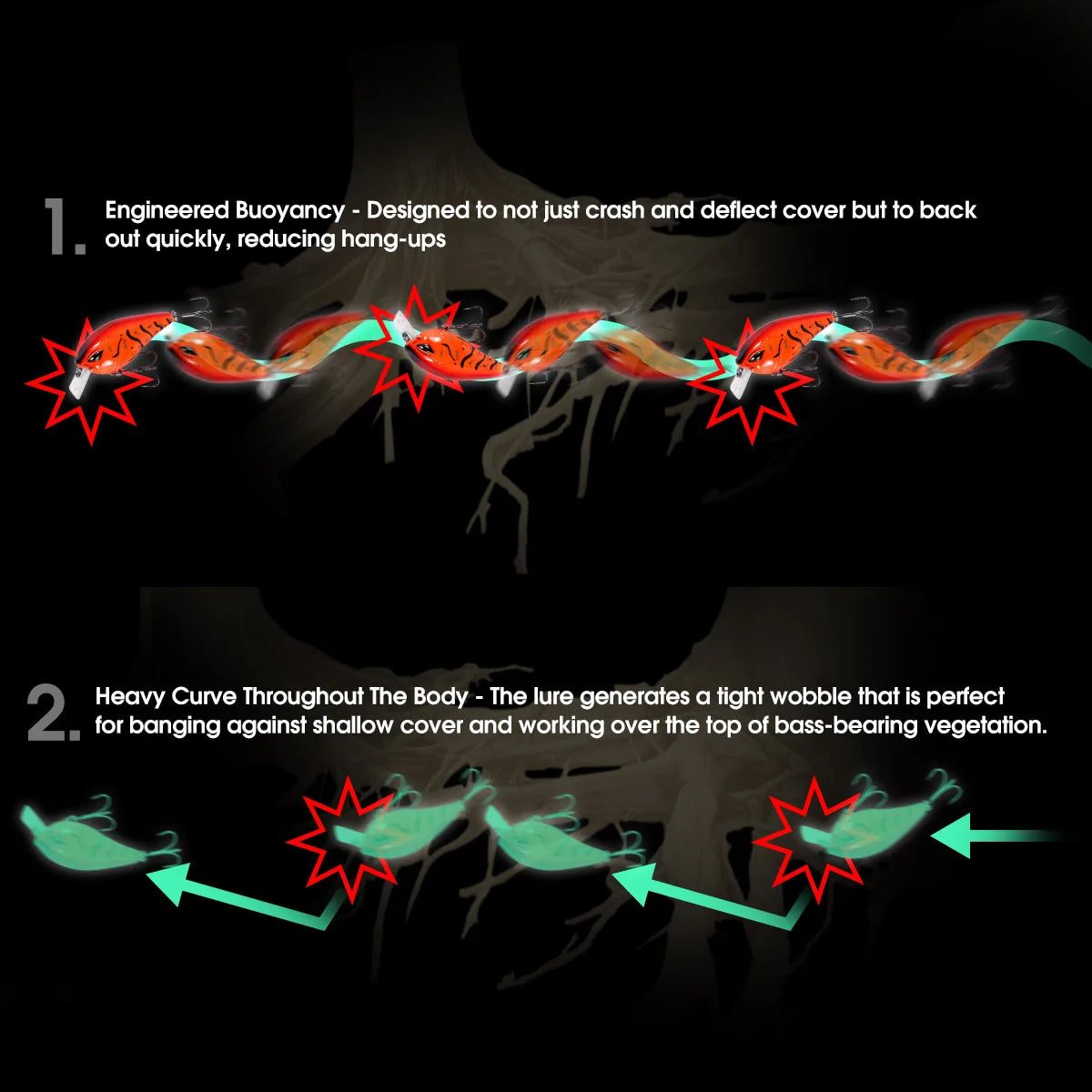 Floating Square Bill Crankbait 60mm 12g for Predator Fishing