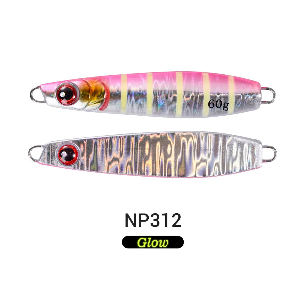 60g Metal Jig Lure for Slow Jigging and Sea Fishing