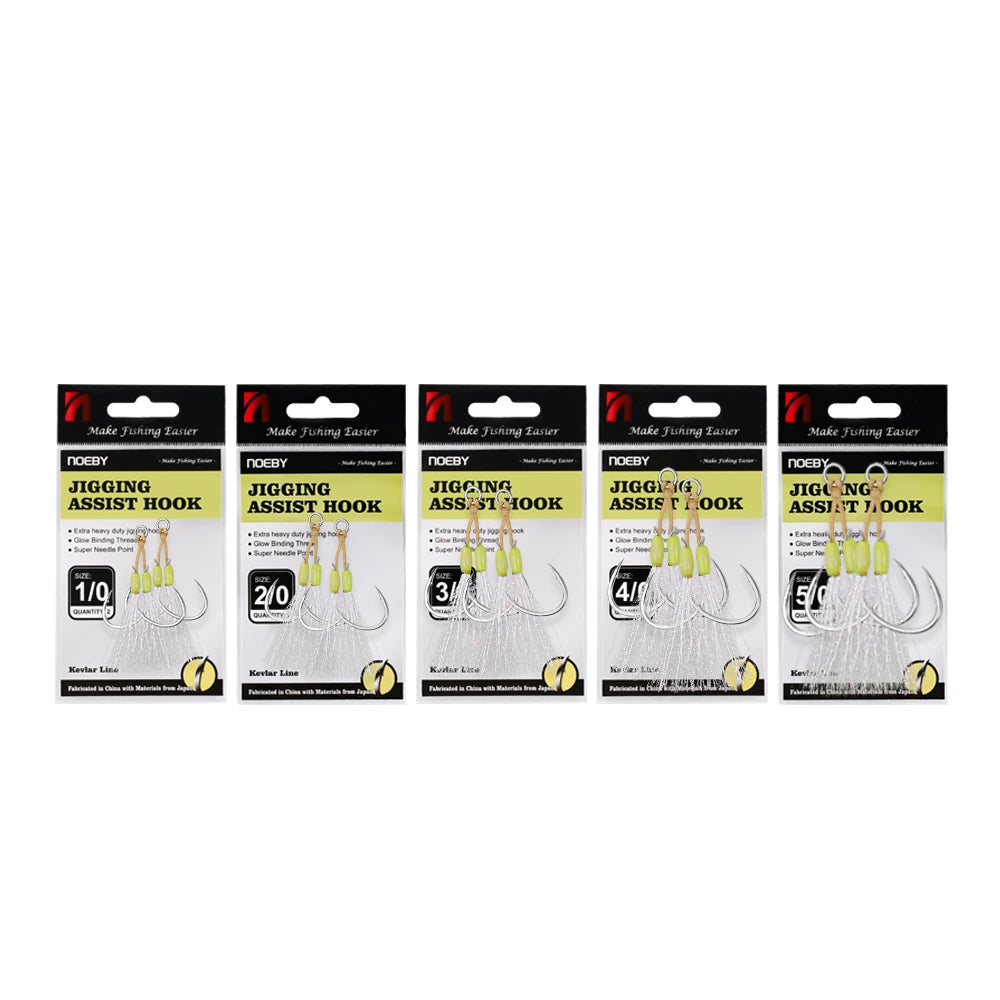 Slow Pitch Jigging Assist Rig Hooks