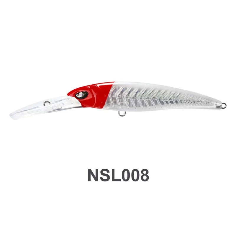 140mm 47g and 180mm 94g Trolling Minnow Lures for Offshore Big Game Fishing