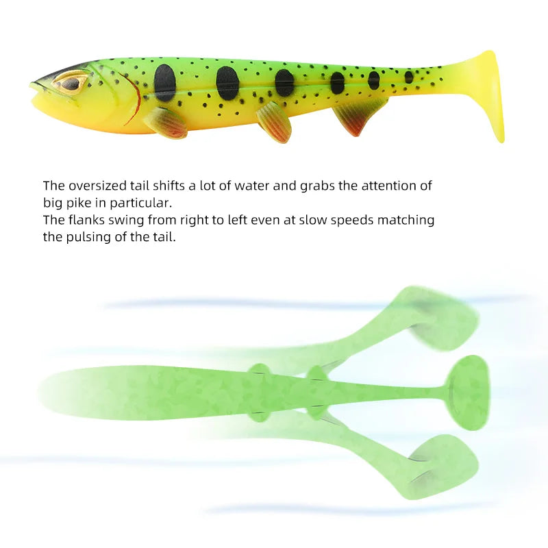 Pike Fishing Soft Lure 15cm-28cm for Big Game (Sinking)